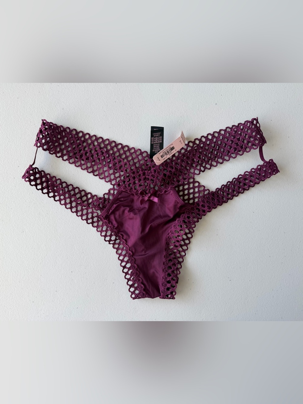 Victoria’s Secret Very Sexy Strappy Mesh Cheeky Panty L NWT - Picture 3 of 8